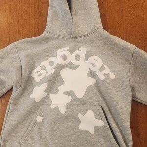 Grey Sp5der Beluga Hoodie (Sz SM), good condition